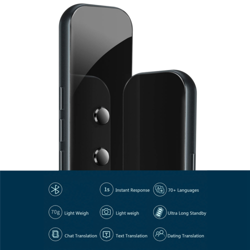 Smart Instant Voice Text APP Photograph Translaty,Black 1