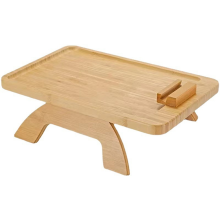 Suporte para sofá com clipe para mesa lateral para sofás largos, bandeja dobrável para sofá