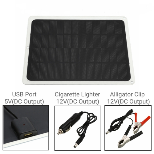 Solar Battery Trickle Charger Maintainer 12V Waterproof Solar Panel 2