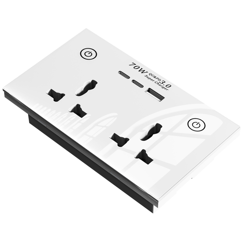 Smart Socket With Fast Charger Wifi+Bluetooth Smart Wall Outlet 4712849732863