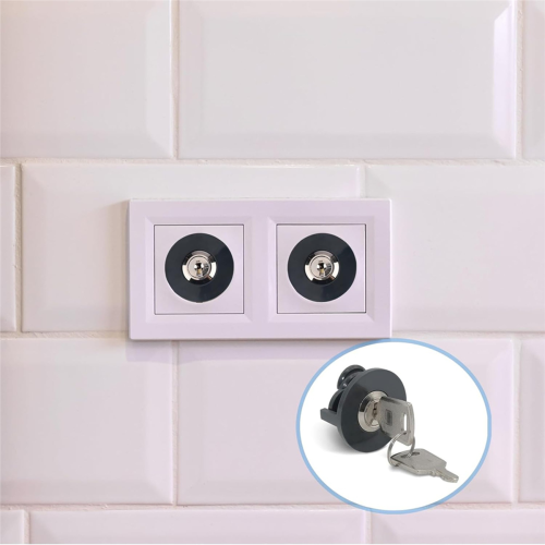 Socket Lock, Lockable Socket,4pcs Sockets Child Lock 1