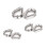 Stainless Steel 2mm Wire Rope Cable Thimbles Silver Tone 20 Pcs 3