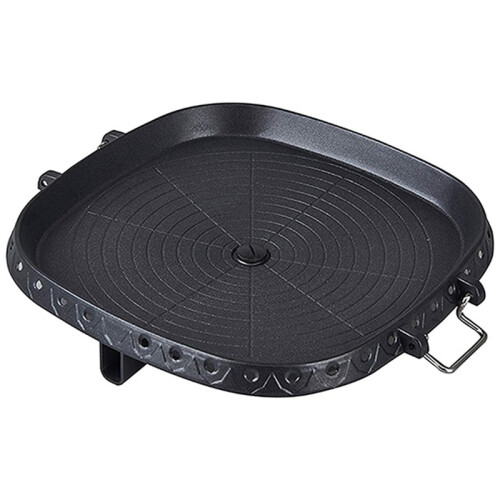 Square Nonstick Korean Grill Pan Barbecue Hot Plate Stone Coating