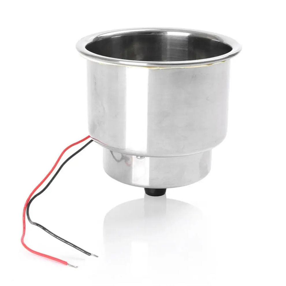 Stainless Steel Led Cup Holder Drink Holder Insert With Drain 4712849709889