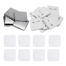 Material para broches quadrados faça você mesmo 50x50mm