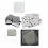 Material para broches quadrados faça você mesmo 50x50mm 3