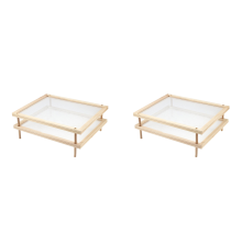 Stackable Food Dryer with Net Wooden Pasta Herb Drying Racks