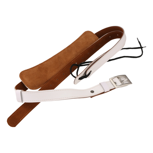 Alça de ombro ajustável para guitarra vintage - cor branca 1