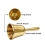 Super Loud Hand Barking Bell, Solid Brass Dinner Bell Gold 3