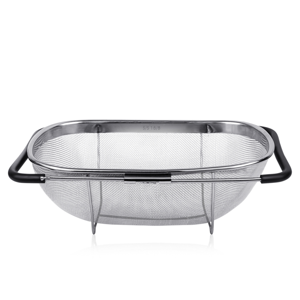 Telescopic Rice Drain Basket Sink Colander Fine Mesh Colander Basket-image-OPC-PJ56KZQ-NEW