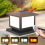 Timed LED Solar Pillar Light Waterproof Solar Lights 2