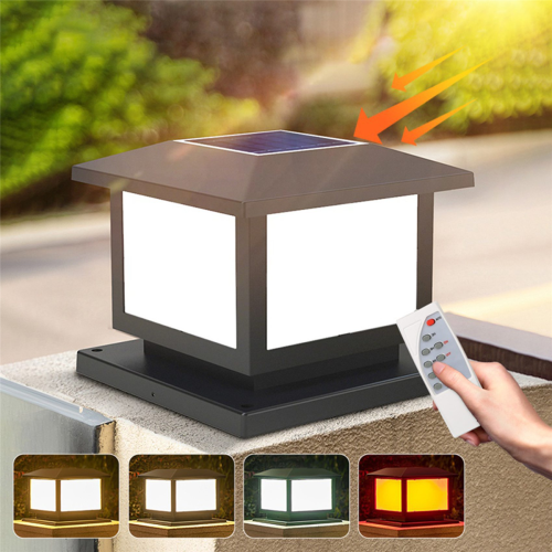 Timed LED Solar Pillar Light Waterproof Solar Lights 1