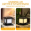 Timed LED Solar Pillar Light Waterproof Solar Lights 3