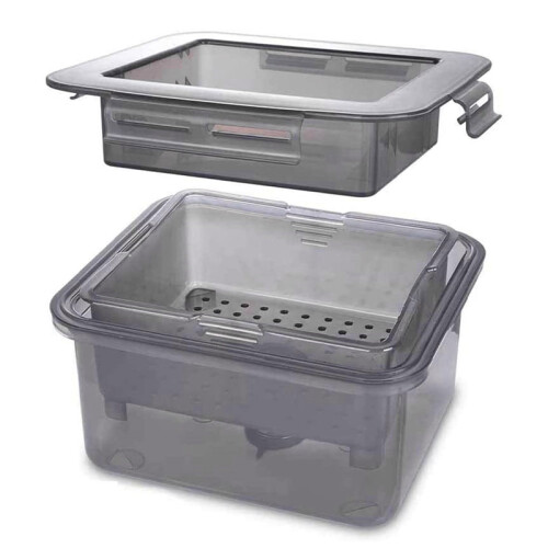 Tofu de 3 camadas com ferramenta de drenagem integrada para remoção de água