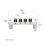 Tune-O- Roller Saddle Guitar Bridge para guitarras LP de 4 cordas 2