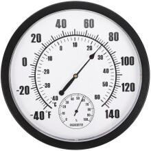 Outdoor Thermometer Outdoor Garden Hygrometer Outdoor Large Numbers Thermometer Wall Hygrometer Hygrometer Patio