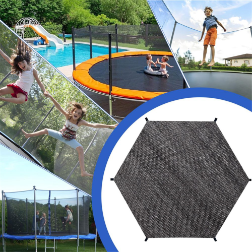 Capa de proteção solar para trampolim, rede de proteção solar para áreas externas, 8 pés, 6 postes 1