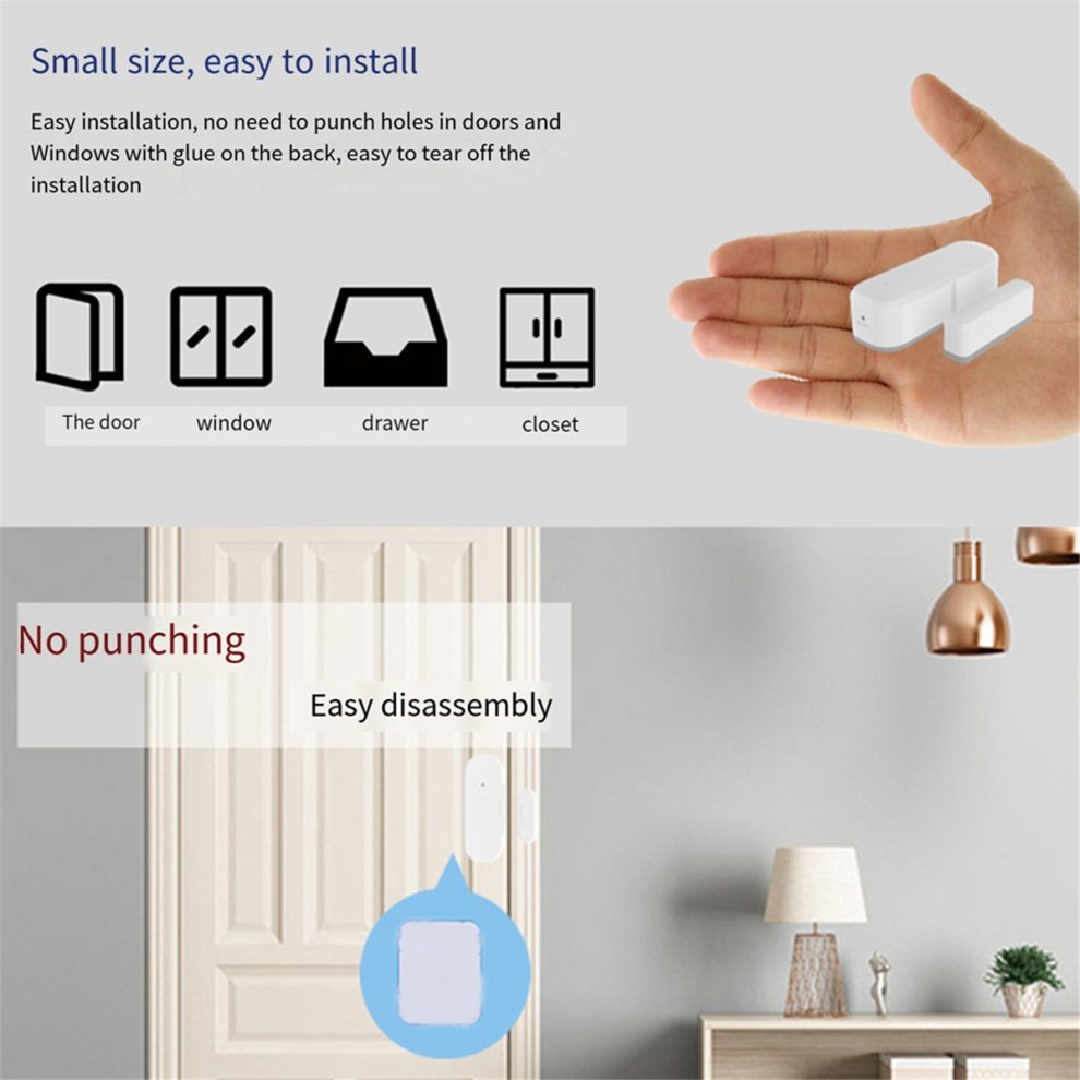 Tuya Zigbee Door Window Sensors Wireless Smart Life Magnetic 4712849759488