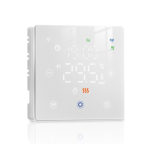 Termostato inteligente Tuya Zigbee para aquecimento de piso elétrico/água, branco