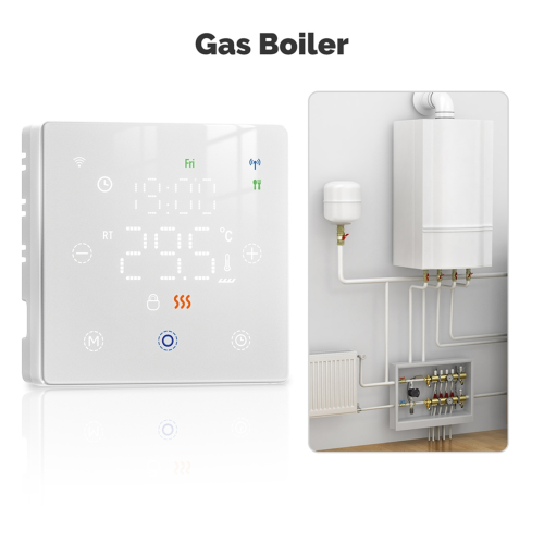 Termostato inteligente Tuya Zigbee para aquecimento de piso elétrico/água, branco 1