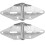 2-Pack Durable Garage Door Hinge & Bracket with Mounting Bolts 2