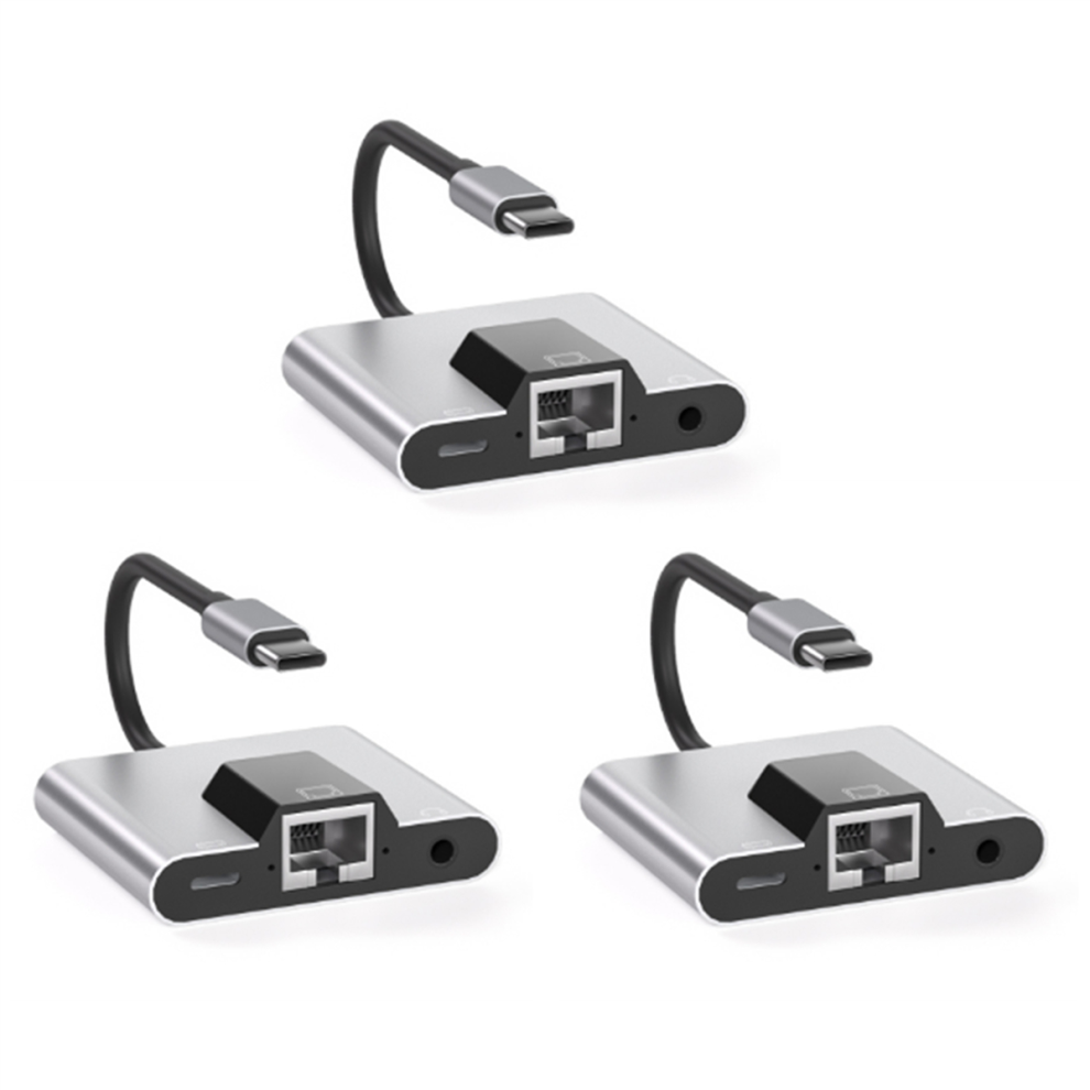 Type-C To Ethernet Lan Network Adapter Hub For Laptop Mobile Phone 4712849760606