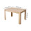 Living And Home 120*80CM Rectangular Wooden Dining Table, Original Wood Color 6