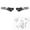 Tampa do farol superior esquerdo para W204 C300 C350 08-12 3