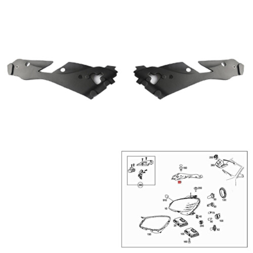 Tampa do farol superior esquerdo para W204 C300 C350 08-12 2