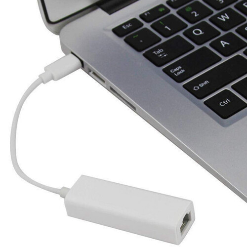 Conector de Dongle de Rede USB-C para Ethernet NIC Tipo C para RJ45 LAN 1