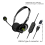 USB Computer Headset Business Operator Headset with Typec Adapter 3