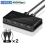 USB KVM Switch for Laptop PC Keyboard Mouse Printer USB 2.0 3