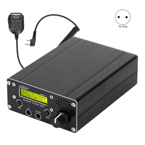 USDR USDX+ Plus V2, 8 ζώνες SDR, HF SSB QRP πομπτοδέκτης, EU βύσμα 1
