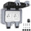 Waterproof Socket Double Outdoor Electrical Socket Ip66 Waterproof Wall Socket 1