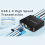 USB KVM Switcher 2 in 1 Out Laptop Printer Shared Switch 4