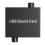 Placa de som USB para laptop Fone de ouvido Microfone Placa de som USB externa 1