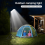 USB Rechargeable Camping Light with Tripod Stand 18W Work Light 4