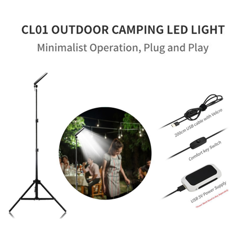 USB Rechargeable Camping Light with Tripod Stand 18W Work Light 2