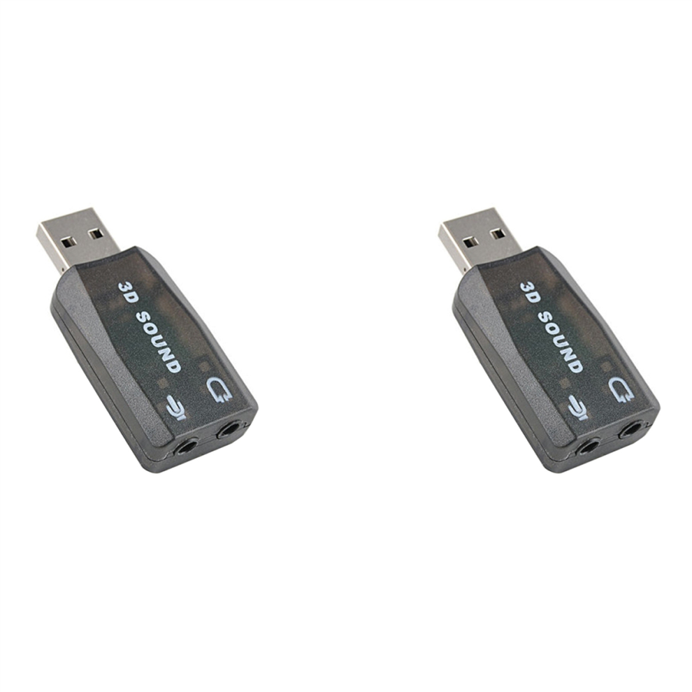Usb External Sound Card Usb To 3.5Mm Stereo Audio Adapter Brown 4712849785449