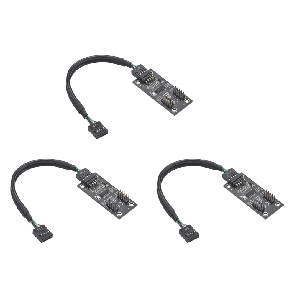 Usb Hub Usb Splitter Usb2.0 9Pin To Dual 9Pin Hub Adapter 4712849785562