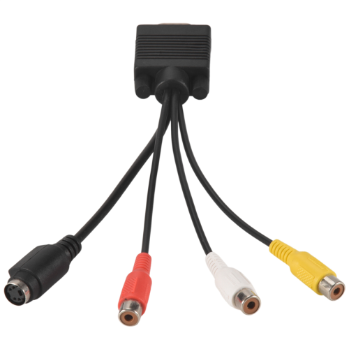 Adaptador VGA para TV Cabo de saída S-Video para vídeo de PC 2