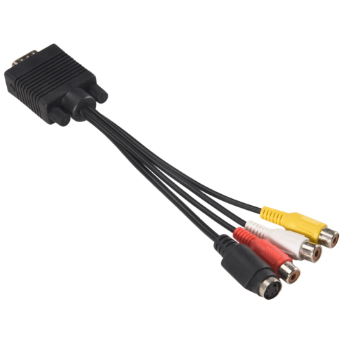 Adaptador VGA para TV Cabo de saída S-Video para vídeo de PC 1