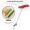 Vegetable Fruit Stainless Steel Manual Spiral Carving Cutter Red 4