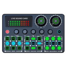 Placa de som V99 Live para gravação de karaokê e podcast A