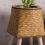 Vintage Imitation Rattan Woven Flower Shelf Handmade,C 5