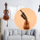 Wall Mount Violin Hanger Hook with Bow Holder for Home(Mahogany) 3