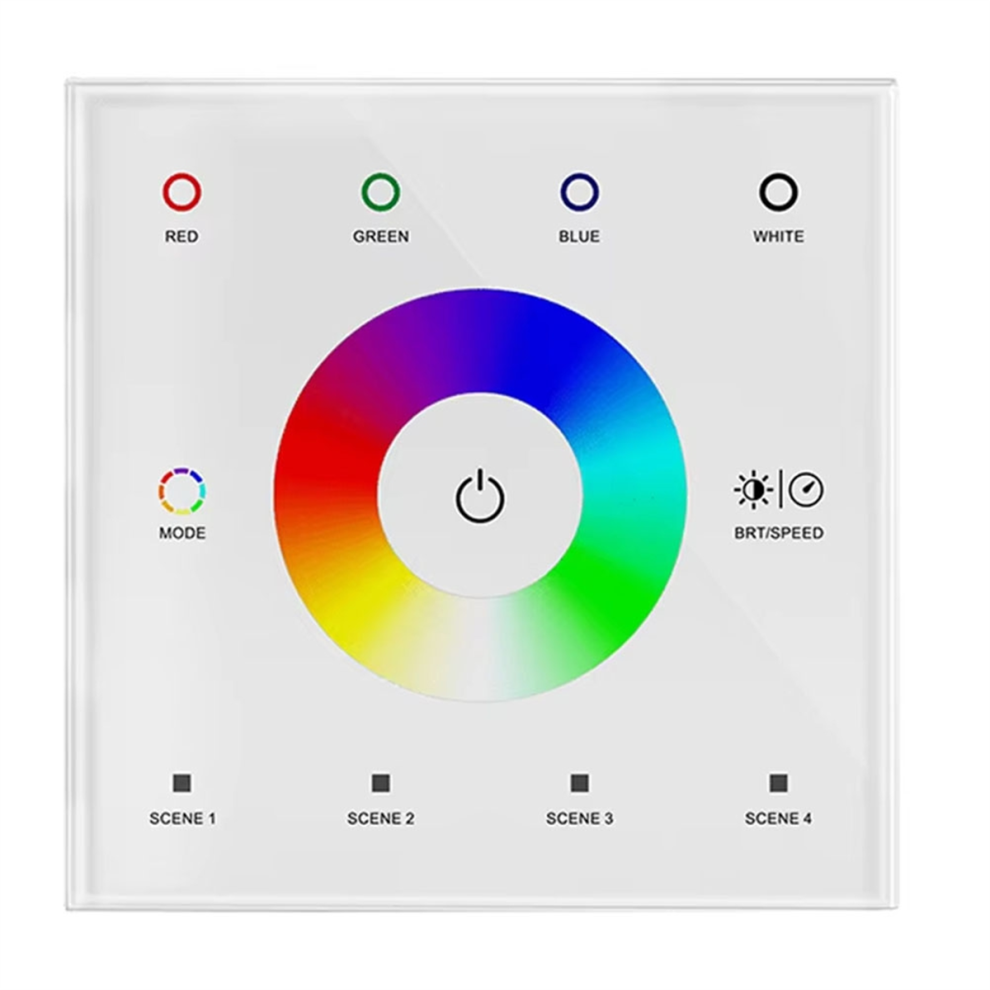 Wall Switch Dimmer Controller Wall-Mounted Touch Panel Switch White 4712849769470