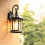 Luminárias de arandela vintage em bronze preto com LED para parede externa 4