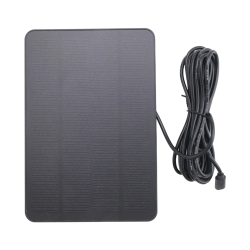 Waterproof 10W Solar Panel Charger with Charging Cable,Black 2
