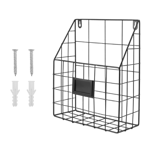 Wire Mail Basket - Wall Mounted Hanging Folder/Document Organizer 1